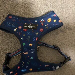 Lucy & Co.  Space-Themed Reversible Dog Harness